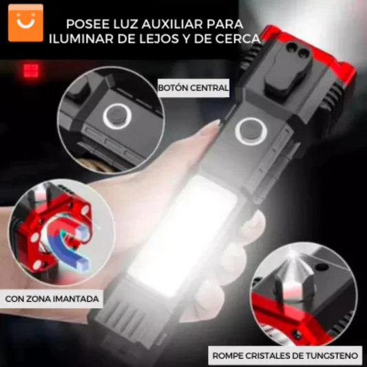 Linterna Táctica 7 En 1 Recargable
